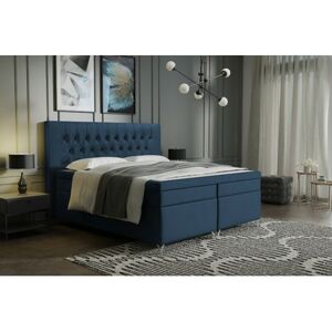 Čalouněná postel Diament 90x200 cm Modrá
