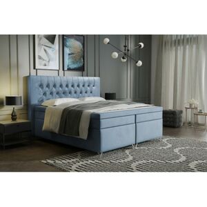 Čalouněná postel Diament 180x200 cm Světle modrá