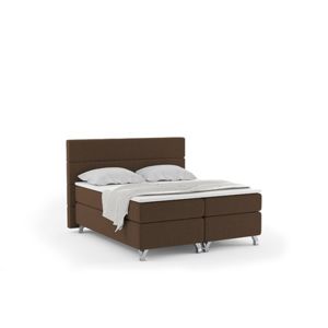 Čalouněná postel IMPERIA včetně úložného prostoru 160x200 Hnědá