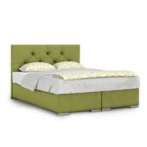 Čalouněná postel London 90x200 cm Zelená