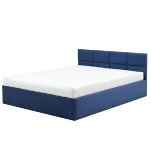 Čalouněná postel MONOS bez matrace rozměr 160x200 cm Modrá