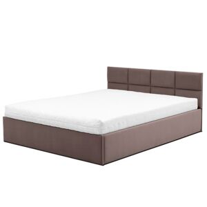 Čalouněná postel MONOS bez matrace rozměr 160x200 cm Světle hnědá