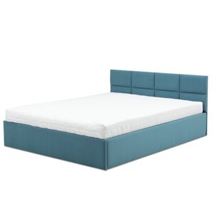 Čalouněná postel MONOS bez matrace rozměr 160x200 cm Tyrkysová