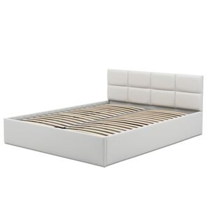 Čalouněná postel MONOS II bez matrace rozměr 160x200 cm - Eko-kůže Černá eko-kůže Bonelová matrace