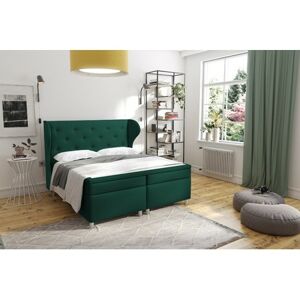 Čalouněná postel New York 160x200 cm Zelená