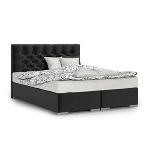 Čalouněná postel Texas 160x200 cm Černá