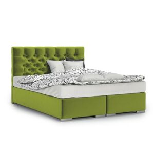 Čalouněná postel Texas 160x200 cm Zelená
