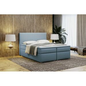 Čalouněná postel VIERA 200x200 cm Světle modrá