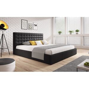 Čalouněná postel VERO rozměr 140x200 cm Černá