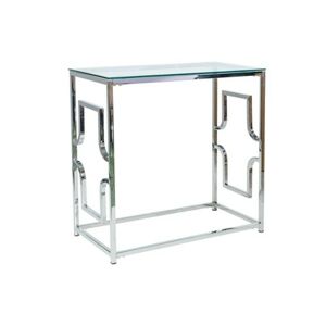 Konferenční stolek VERSACE C -  sklo/stříbrná